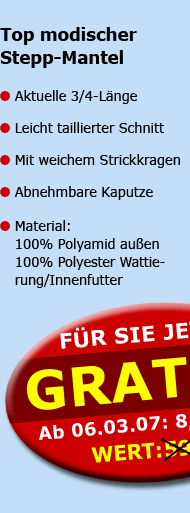 Top modischer Stepp-Mantel